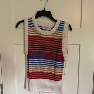 LOFT Multicolor Striped Knit Tank
